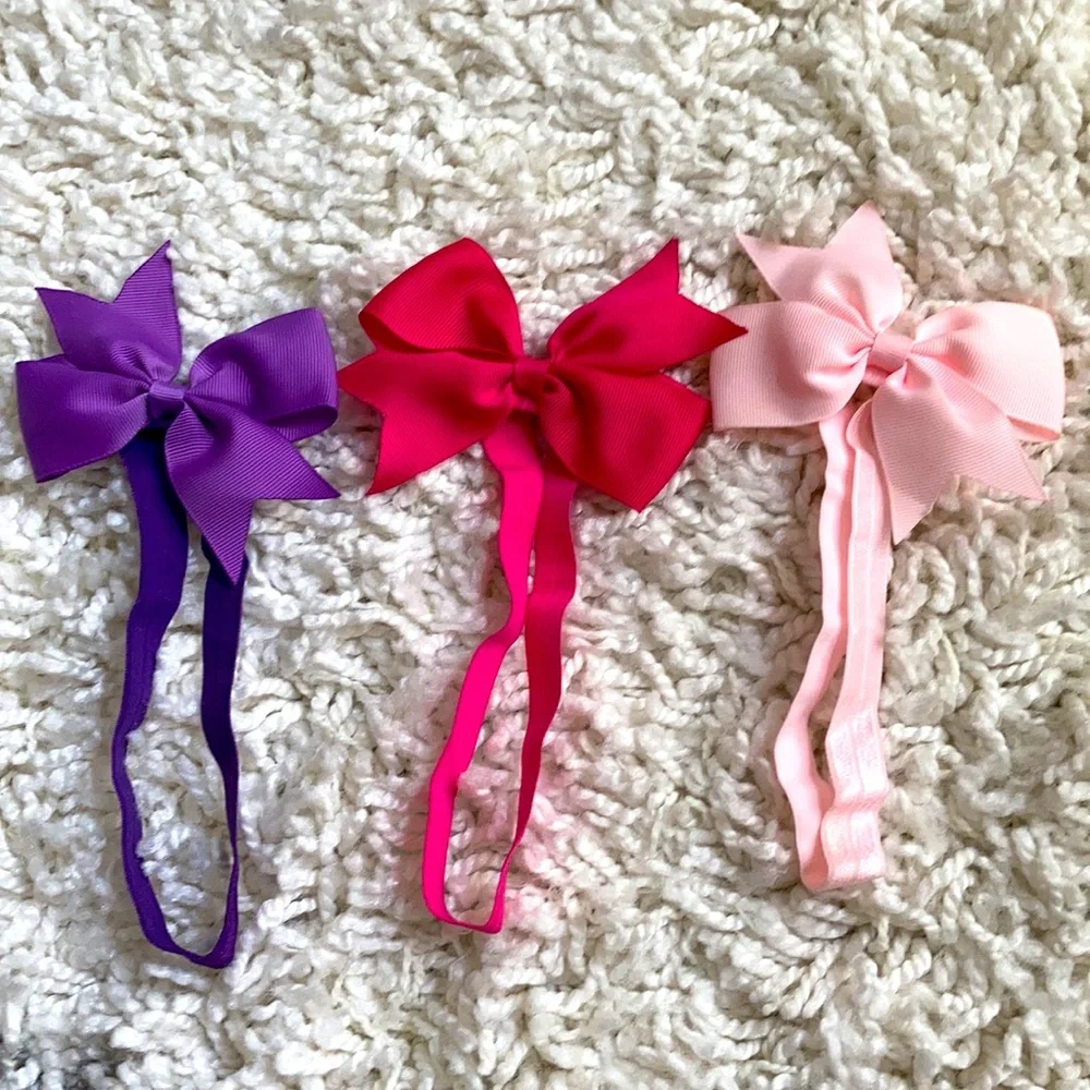 Bundle of 8 Baby Bow Headbands